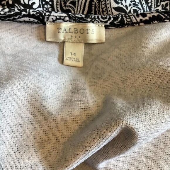 Talbots Chic Paisley Print A-Line Dress - Picture 6 of 7